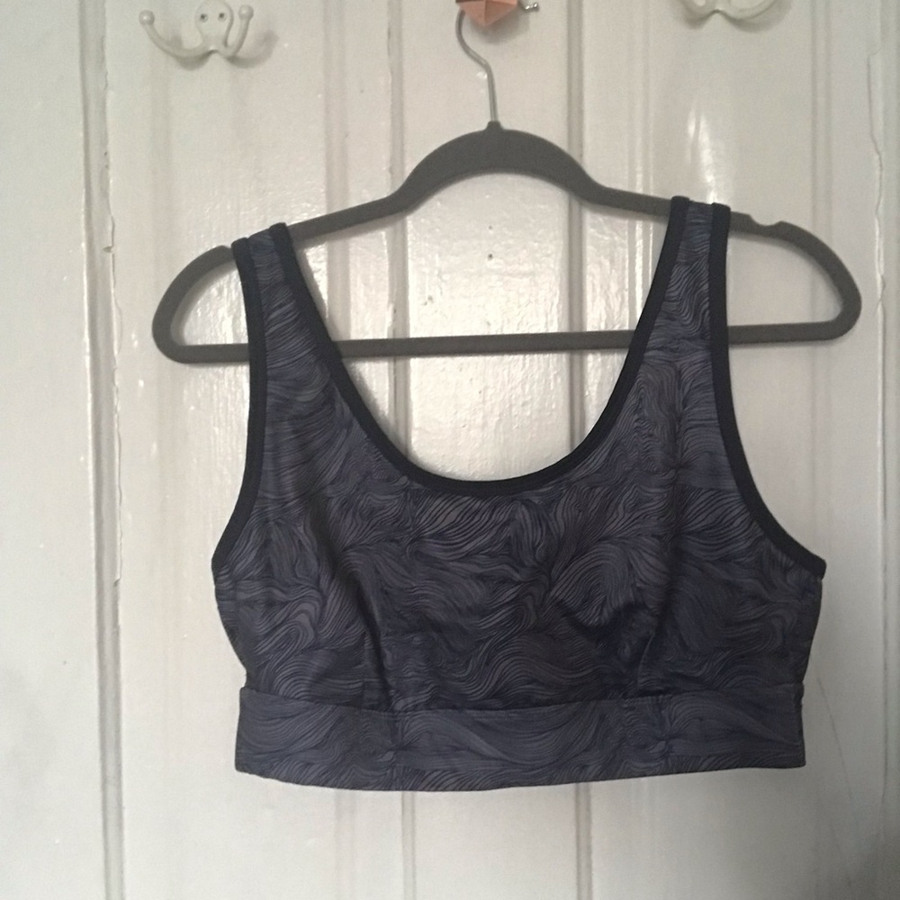 Cute Patterned Blue Sports Bra